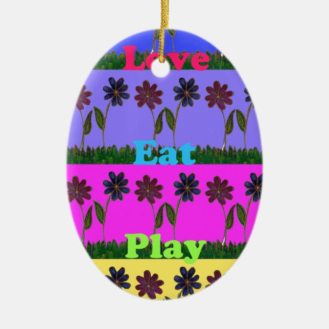 Ornamento De Cerâmica Hakuna Matata Love Play.png (Frente)