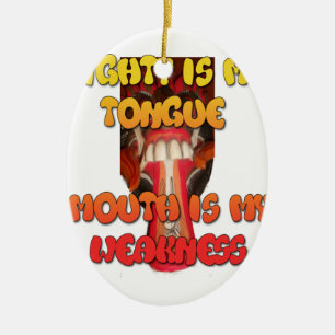 Ornamento De Cerâmica Hakuna Matata Matata Matata Grande Boca.