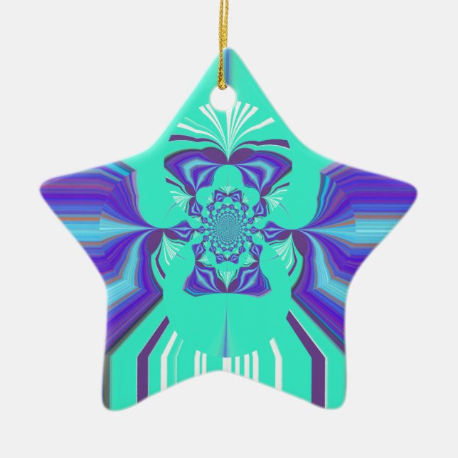 Ornamento De Cerâmica Hakuna Matata Roxo (Frente)