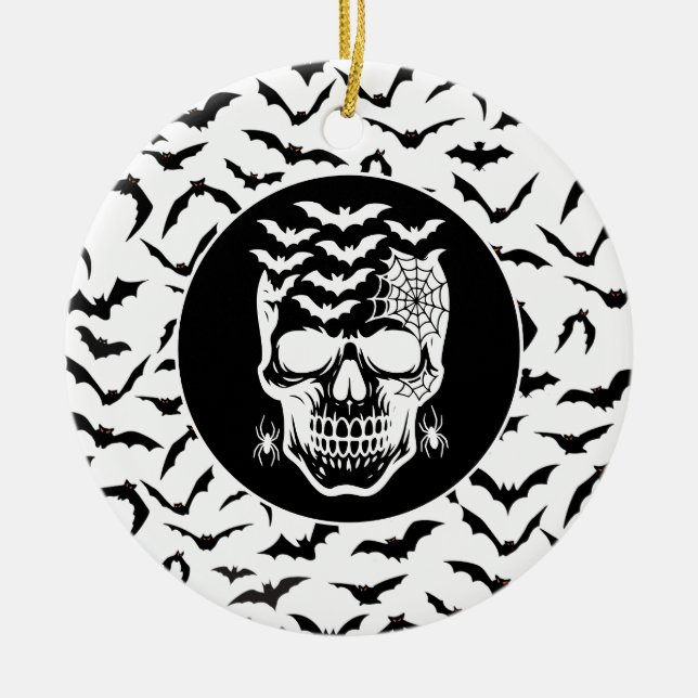 Ornamento De Cerâmica Halloween (Frente)