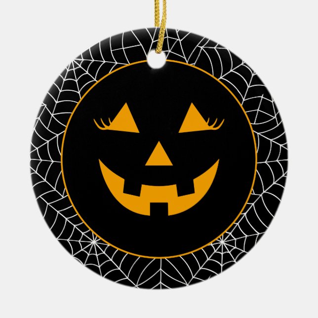 Ornamento De Cerâmica Halloween (Frente)