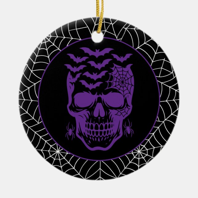 Ornamento De Cerâmica Halloween (Frente)