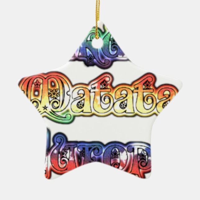 Ornamento De Cerâmica Halloween Hakuna Matata Europe.png (Frente)