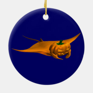 Ornamento De Cerâmica Halloween Manta Ray