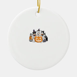 Ornamento De Cerâmica halloween para Gato Fofinho de Gatinhos Fantasmas