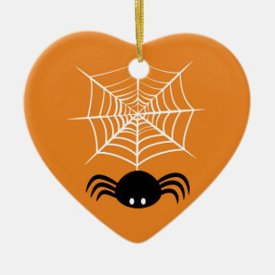 Ornamento De Cerâmica Halloween Spider Web