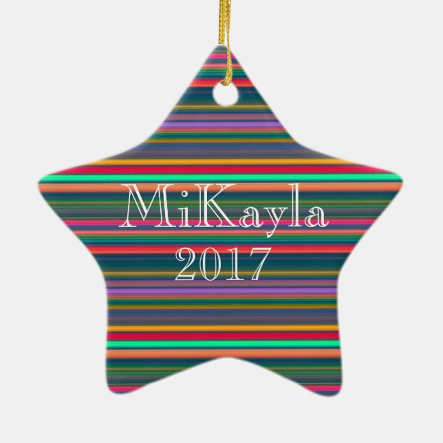 Ornamento De Cerâmica HAMbWG - Ornament - Neon (Verso)