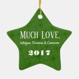 Ornamento De Cerâmica HAMbWG - Ornament - Star - Personalizável