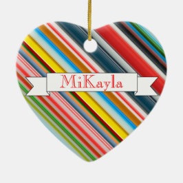 Ornamento De Cerâmica HAMbyWG - Caneta Cardíaca de Cor Múltipla