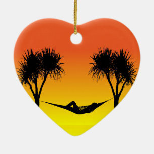 Ornamento De Cerâmica Hammock