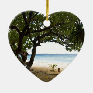 Ornamento De Cerâmica Hammock na ilha de mar sul, Fiji