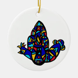 Ornamento De Cerâmica Hamsa Ji -