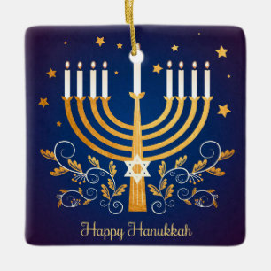 Ornamento De Cerâmica Hanukkah Cerâmica