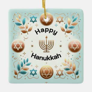 Ornamento De Cerâmica Hanukkah Cerâmica