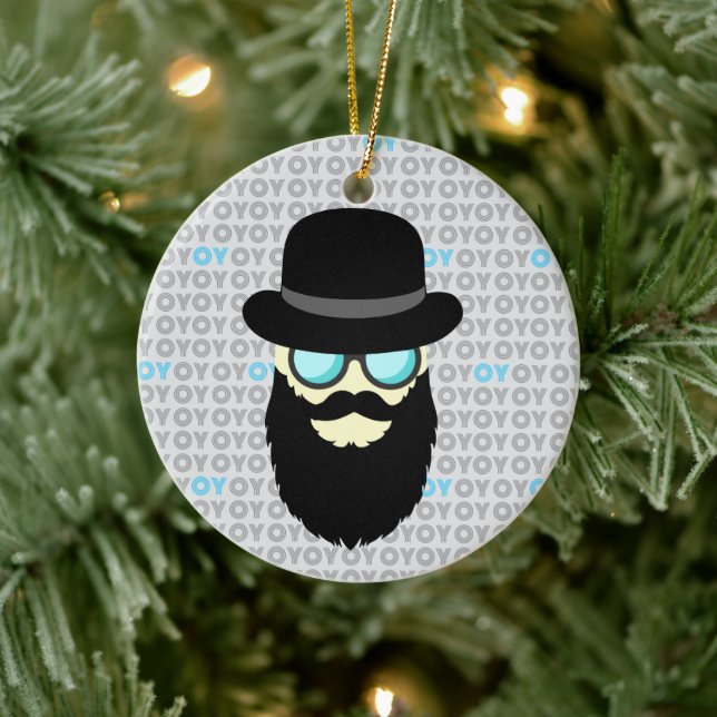 Ornamento De Cerâmica Hanukkah e Natal (Árvore)