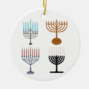 Ornamento De Cerâmica Hanukkah Judaísmo Judeu Religião