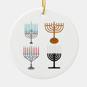 Ornamento De Cerâmica Hanukkah Judaísmo Judeu Religião