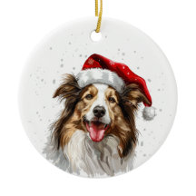 Happy Colley Dog Christmas Personalized