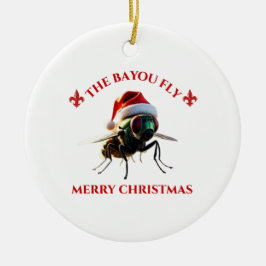 Ornamento De Cerâmica Happy Holidays The Bayou Fly