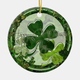 Ornamento De Cerâmica Happy St. Patrick's Day Photo