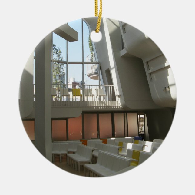 Ornamento De Cerâmica Harajuku Protestant Church, Tokyo, Japan (Frente)