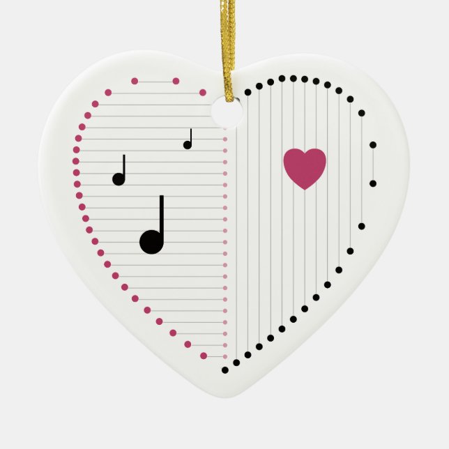 Ornamento De Cerâmica Harmonia do Amor (Frente)