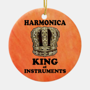 Ornamento De Cerâmica Harmônica King of Instruments
