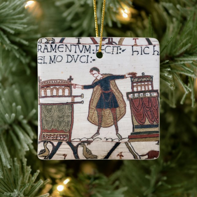 Ornamento De Cerâmica Harold jurando em relíquias sagradas (Árvore)