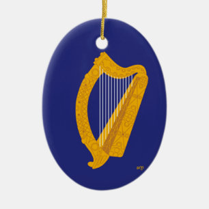 Ornamento De Cerâmica Harp de Brian Boru