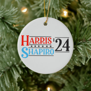 Ornamento De Cerâmica Harris Shapiro 2024 - Campanha Retroativa