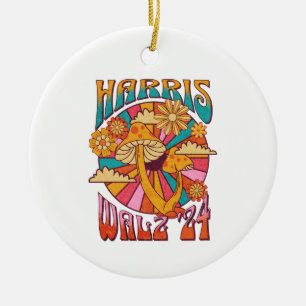 Ornamento De Cerâmica Harris Walz 2024 Moda Boho Hippie Cogumelo