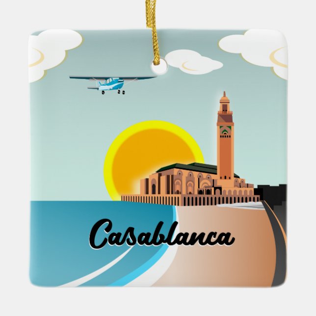 Ornamento De Cerâmica Hassan II Mesquita Casablanca Marrocos (Frente)