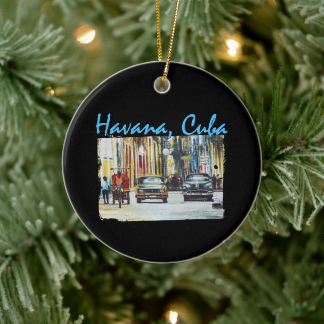 Ornamento De Cerâmica Havana Habana Viejo Cuba (Árvore)