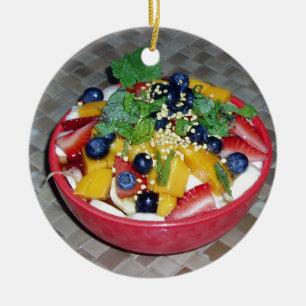 Ornamento De Cerâmica Hawaii Acai Bowl