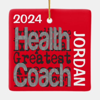 Ornamento De Cerâmica Health Coach Extraordinaire CUSTOM