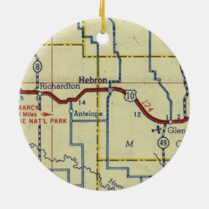 Ornamento De Cerâmica Hebron North Dakota