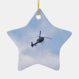 Ornamento De Cerâmica Helicóptero Gazelle
