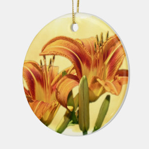 Ornamento De Cerâmica Hemerocallis - Hemerocallis