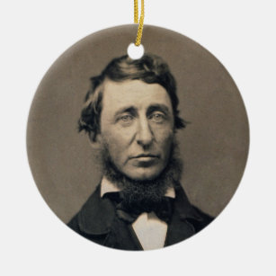 Ornamento De Cerâmica Henry David Thoreau Retrait Maxham daguerreotyotip