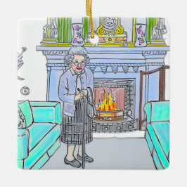 Ornamento De Cerâmica Her Majesty, Queen Elizabeth II