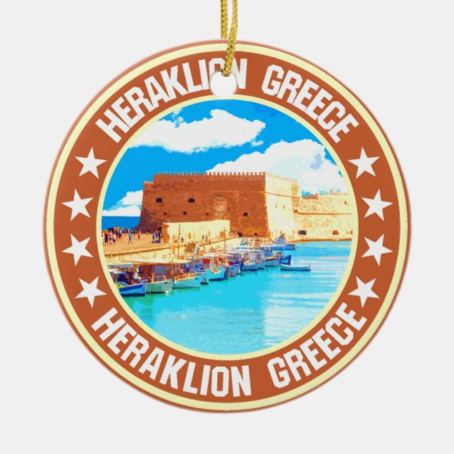 Ornamento De Cerâmica Heraklion (Frente)