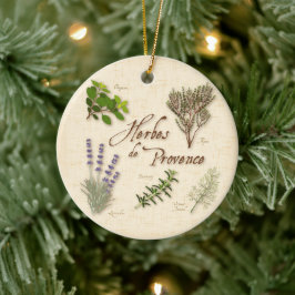 Ornamento De Cerâmica Herbes de Provence Ornament