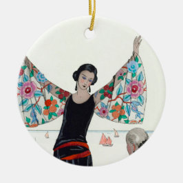 Ornamento De Cerâmica Here Are My Wings - George Barbier