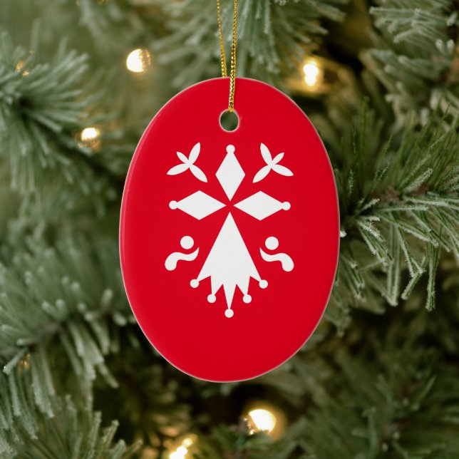 Ornamento De Cerâmica Hermine de Bretagne (Árvore)