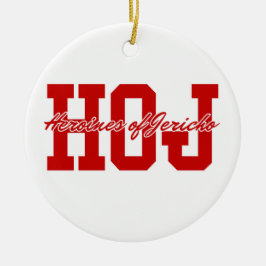 Ornamento De Cerâmica Heroínas de Jericho (HOJ) Cerâmica Ornament