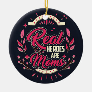 Ornamento De Cerâmica Heróis Reais São Mamas Feliz Natal