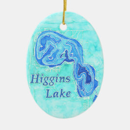 Ornamento De Cerâmica Higgins Lake Ornament