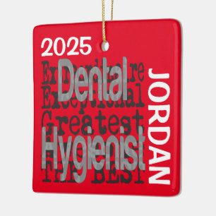 Ornamento De Cerâmica Higienista Dental Extraordinário PERSONALIZADO