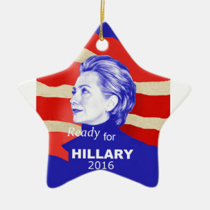 Ornamento De Cerâmica Hillary Clinton 2016
