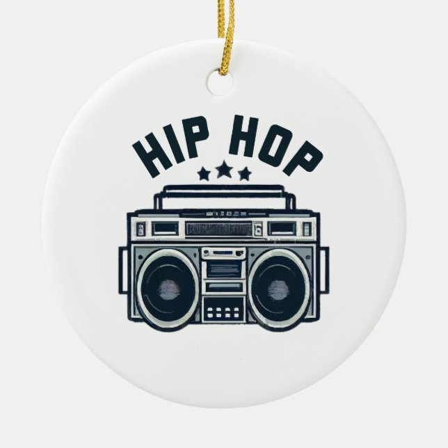 Ornamento De Cerâmica Hip hop (Frente)